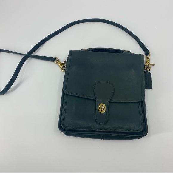Coach Bags Coach Green Vintage Leather Station Crossbody 53 Poshmark
